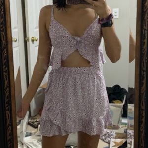 NWOT Lilac floral two piece